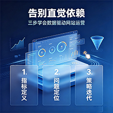 南谯建站-告别直觉依赖：三步学会数据驱动网站运营