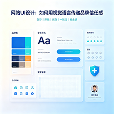 凤阳建站-网站UI设计：如何用视觉语言传递品牌信任感
